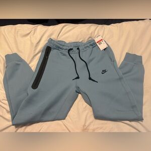 Nike Light Blue Joggers with Black Accents